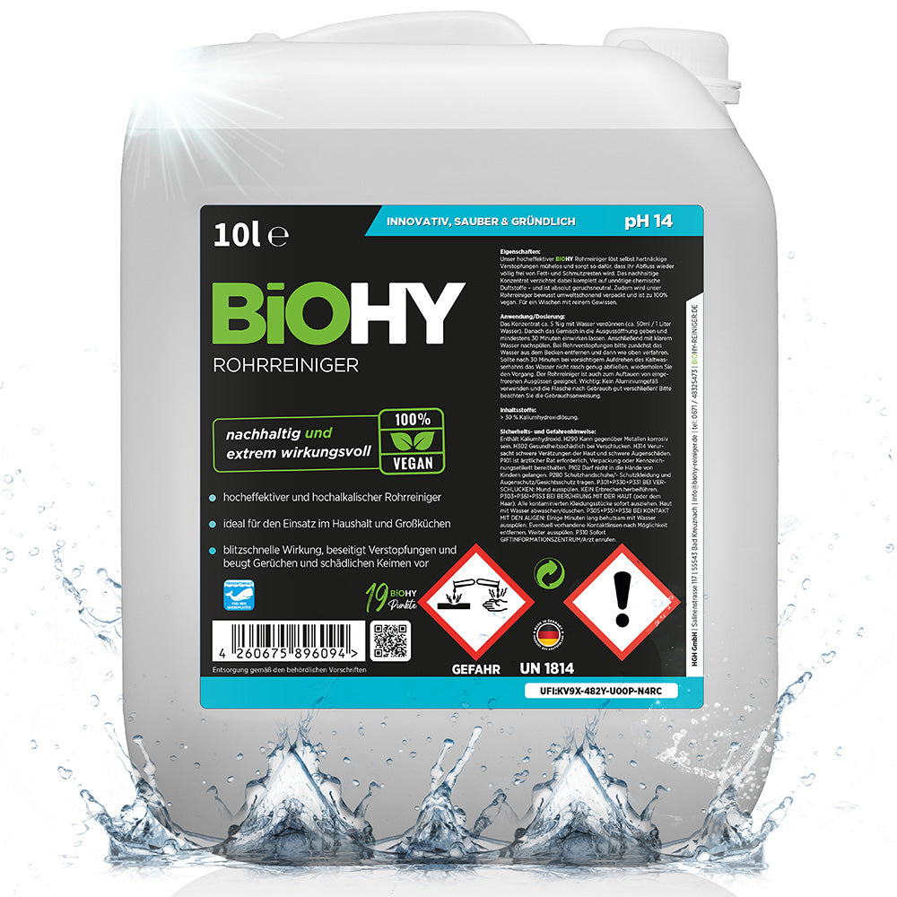 BiOHY pipe cleaner, drain cleaner, raw-free agent, professional concentrate