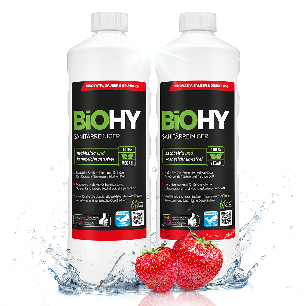 BiOHY nettoyant sanitaire, nettoyant salle de bain, détartrant, nettoyant salle de bain