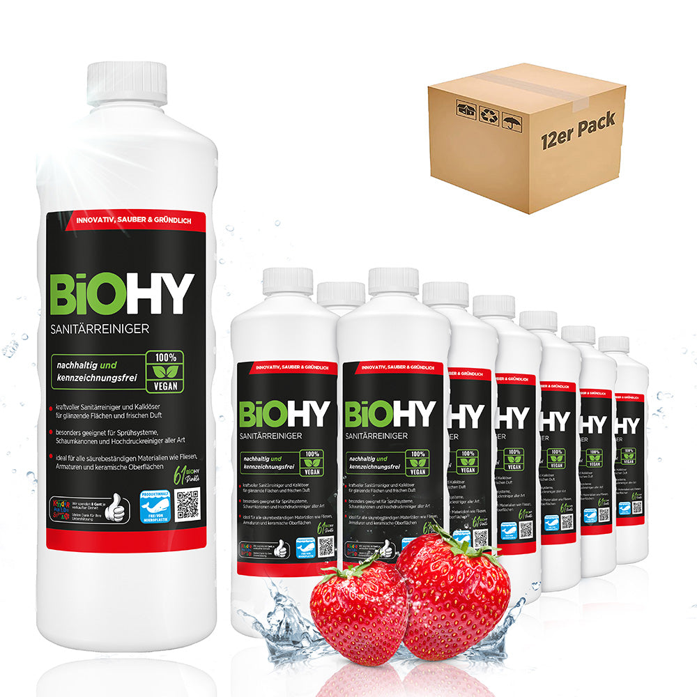 BiOHY nettoyant sanitaire, nettoyant salle de bain, détartrant, nettoyant salle de bain
