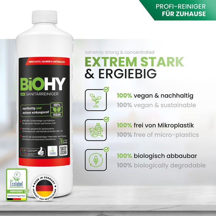 BiOHY sanitary cleaner, bathroom cleaner, limescale remover, bathroom cleaner