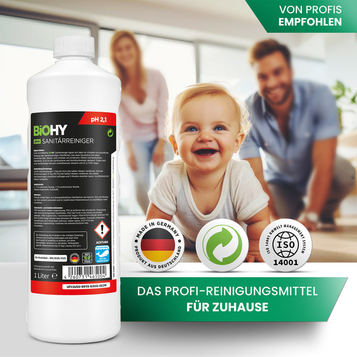 BiOHY sanitary cleaner, bathroom cleaner, limescale remover, bathroom cleaner