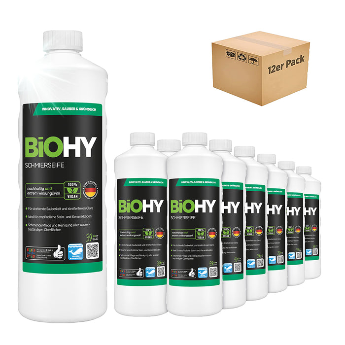 BiOHY savon mou, solution de savon mou, nettoyant pour sol, concentré bio