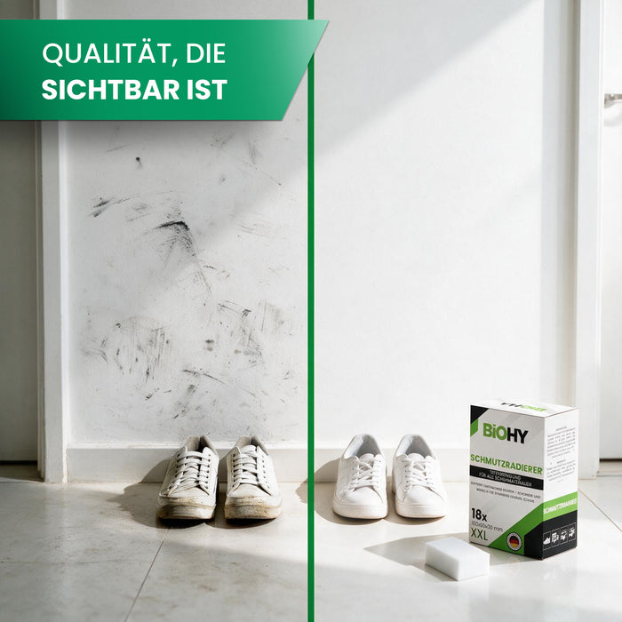 Gomme à salir BiOHY - éponges magiques pour chaussures, cuisine, salle de bain & plus encore