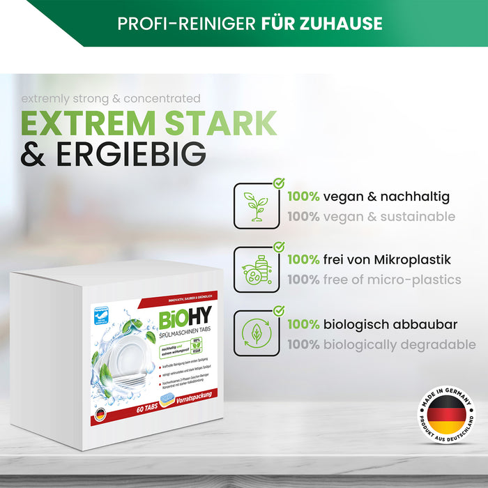 Pastilles pour lave-vaisselle BIOHY (2 phases), Pastilles pour lave-vaisselle, Pastilles pour lave-vaisselle