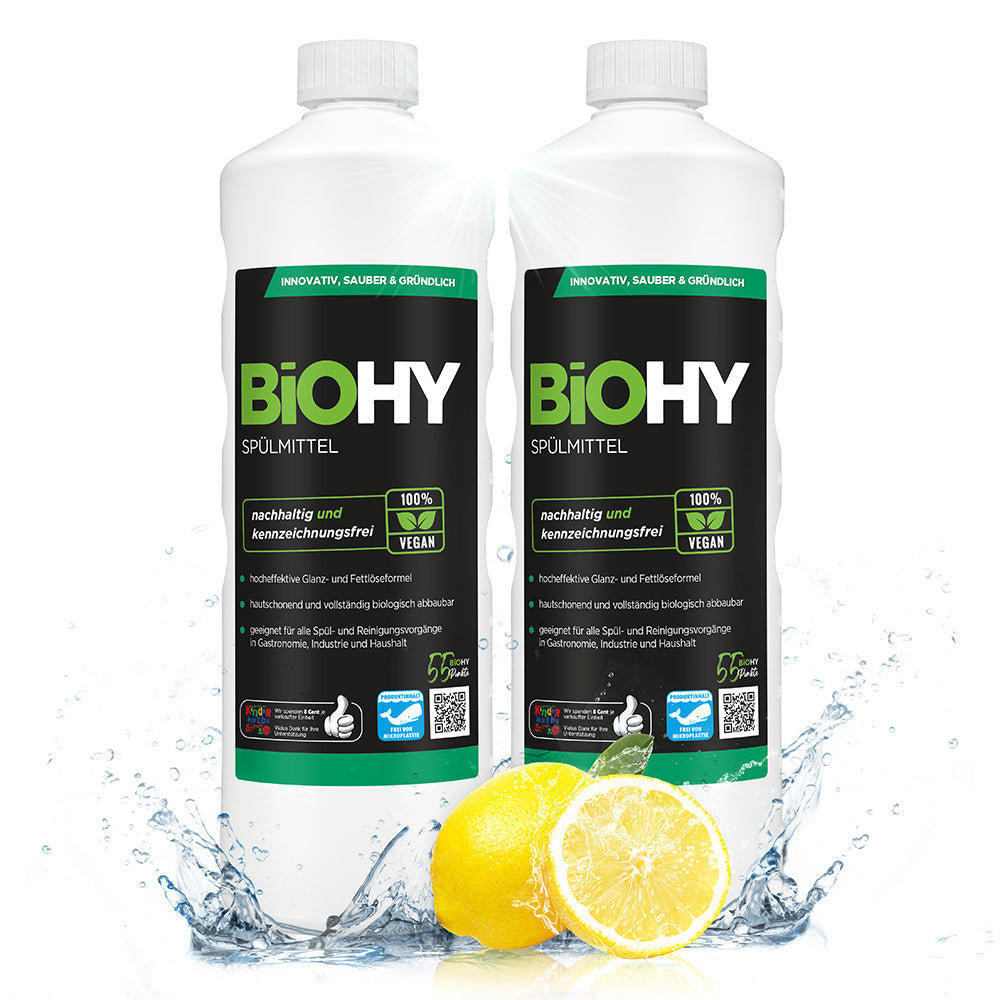 BiOHY washing-up liquid, dishwashing liquid, hand washing-up liquid, dishwashing liquid