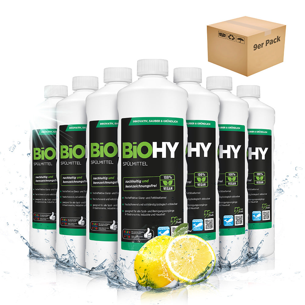 BiOHY washing-up liquid, dishwashing liquid, hand washing-up liquid, dishwashing liquid