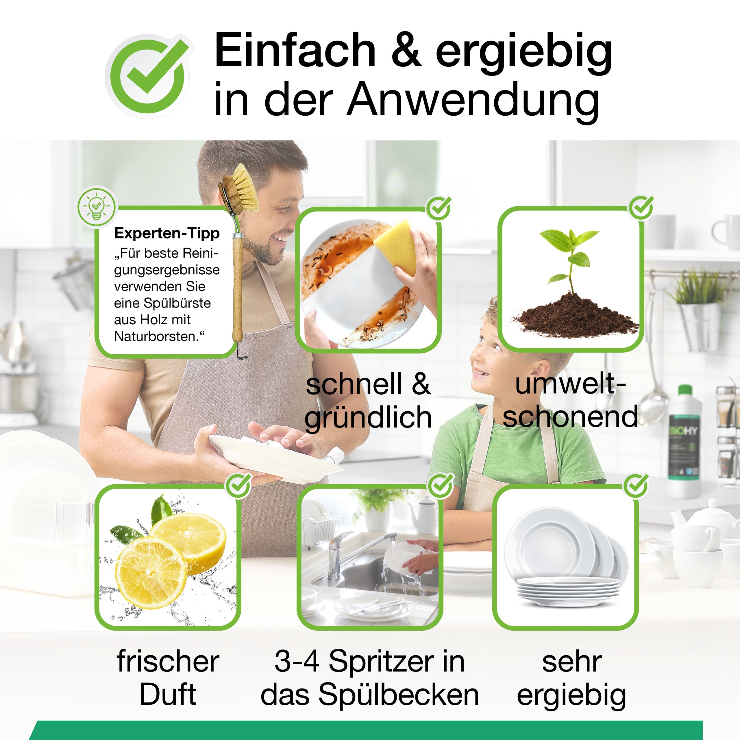 BiOHY washing-up liquid, dishwashing liquid, hand washing-up liquid, dishwashing detergent, B2B