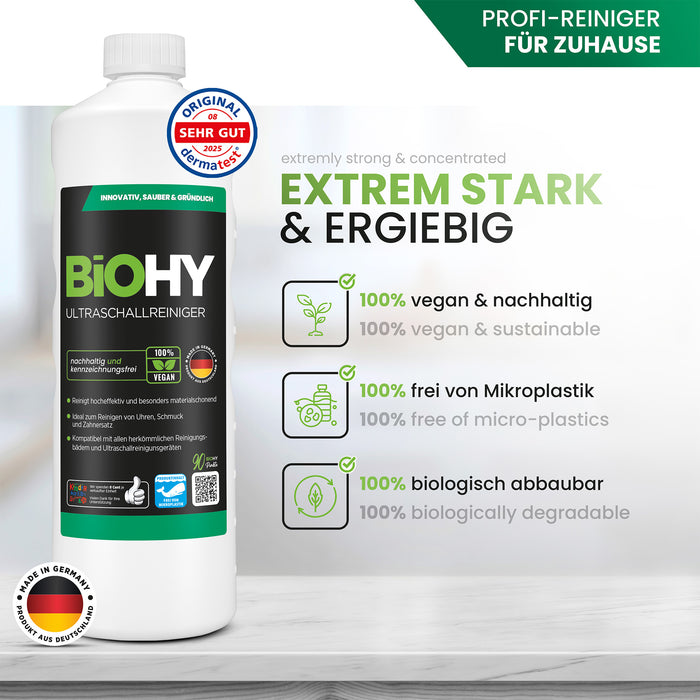 BiOHY Nettoyeur à ultrasons, Nettoyeur de bain à ultrasons, Nettoyeur pour appareil à ultrasons