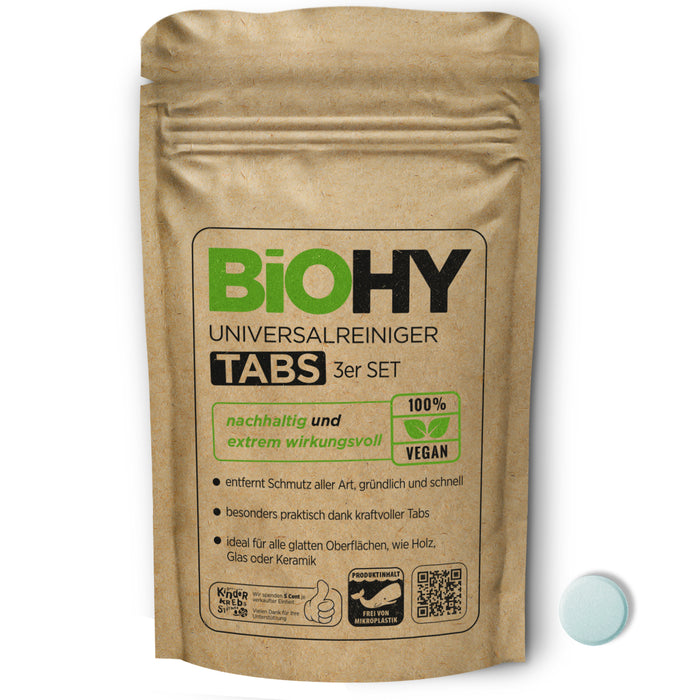 BIOHY universal cleaner tabs, cleaning agents, cleaning tablets, all-purpose cleaner tabs