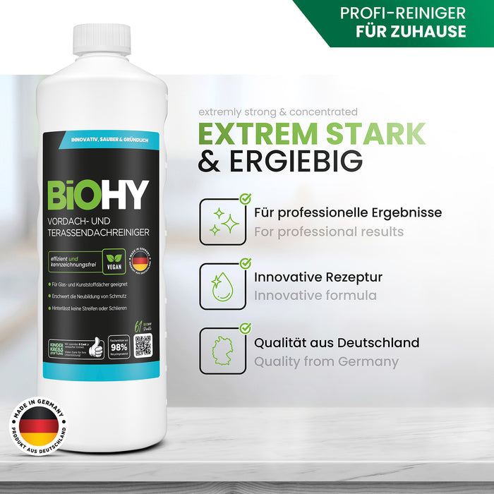 BiOHY canopy and patio roof cleaner, patio cleaner, canopy cleaner, algae remover