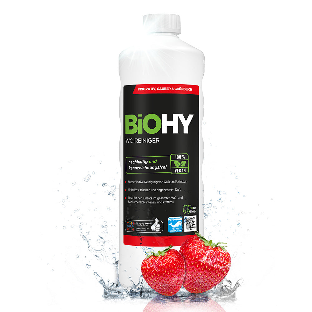 BiOHY nettoyant pour WC, nettoyant pour toilettes, nettoyant pour toilettes, rafraîchissant pour WC