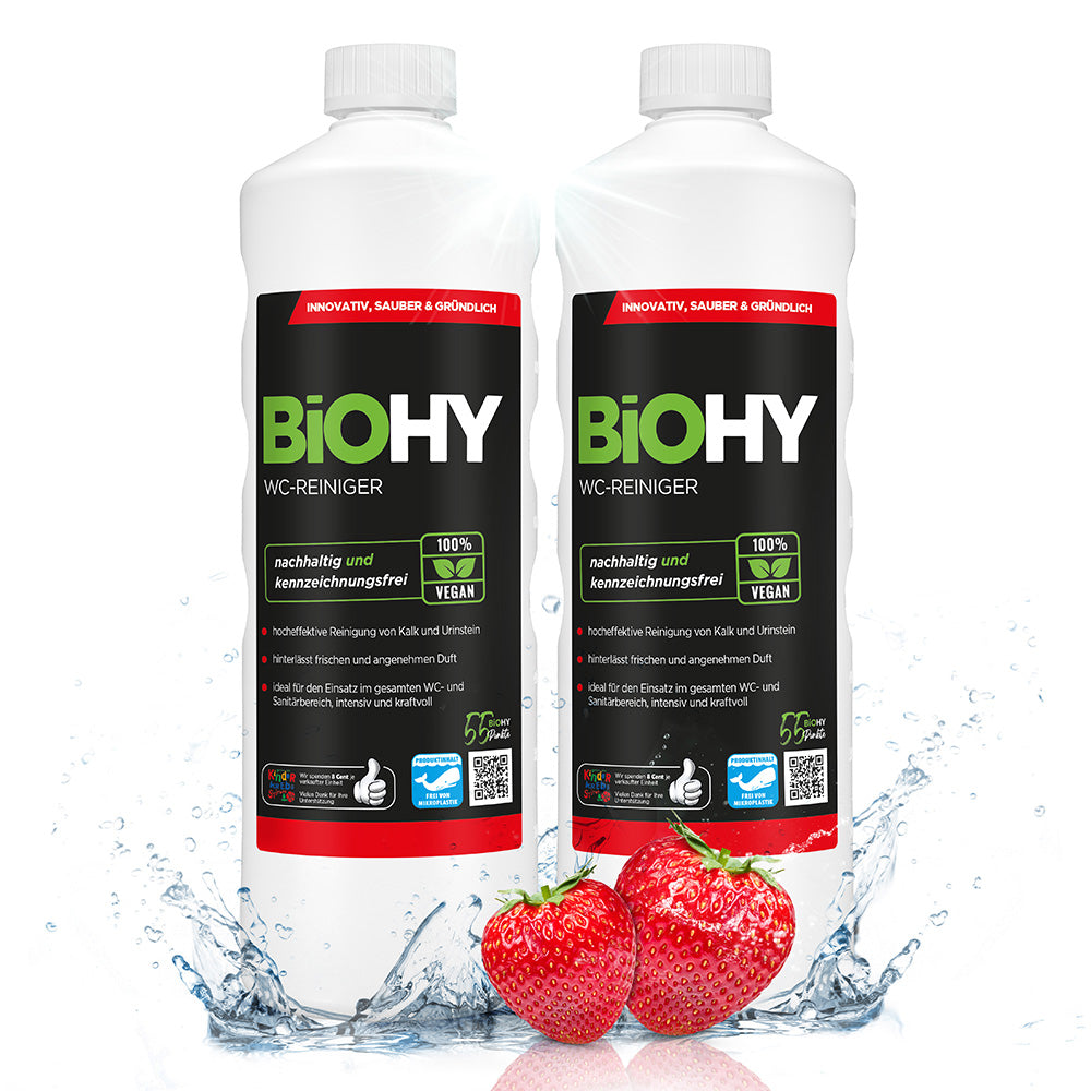 BiOHY nettoyant pour WC, nettoyant pour toilettes, nettoyant pour toilettes, rafraîchissant pour WC