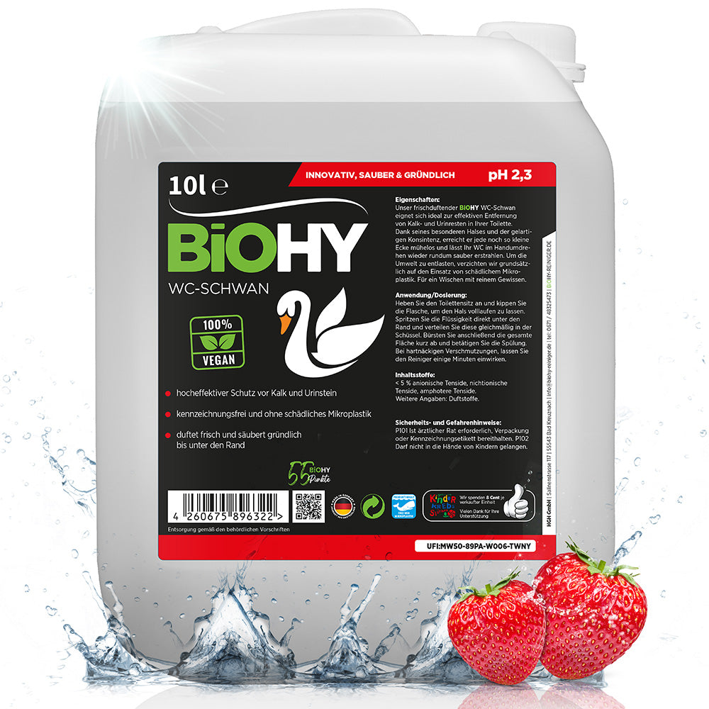 BiOHY Cygne WC, nettoyant pour toilettes, canard WC, nettoyant pour toilettes