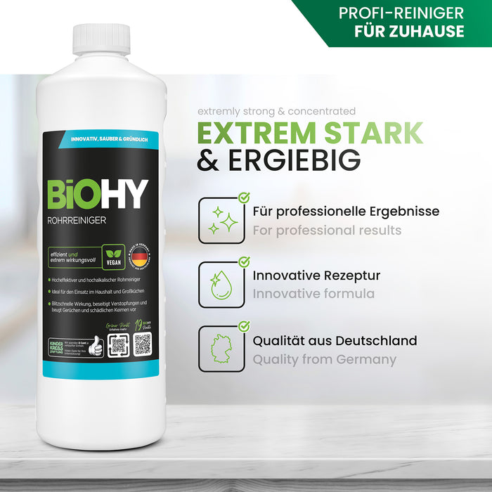 BiOHY pipe cleaner, drain cleaner, raw-free agent, professional concentrate