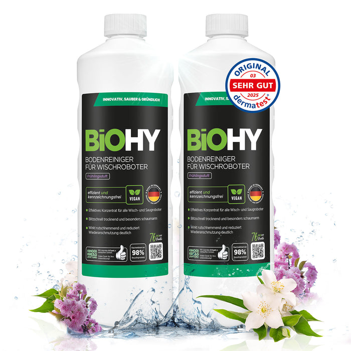 BiOHY Bodenreiniger für Wischroboter mit Frühlingsduft