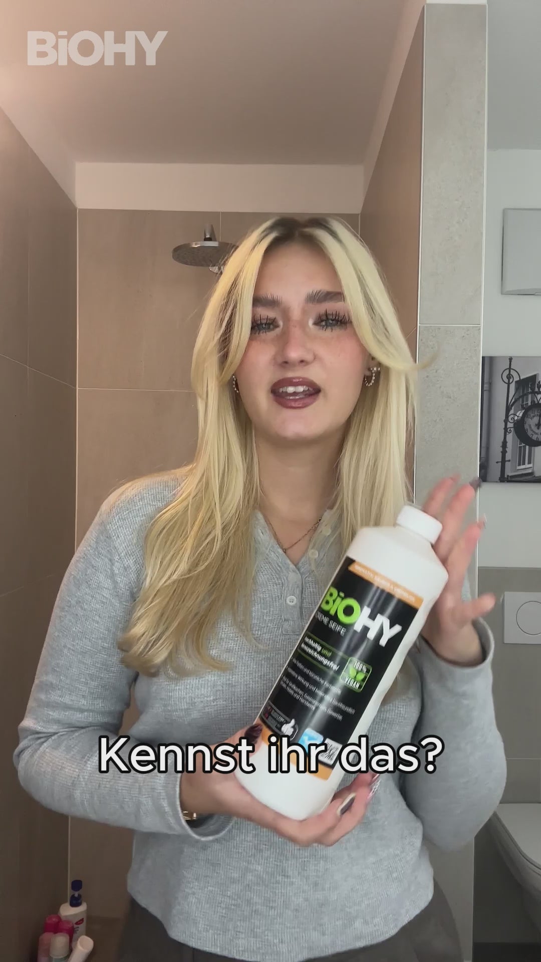 Savon crème BiOHY, Lotion lavante douce pour la peau, Savon pour les mains sans phosphate, Crème de savon relipidante