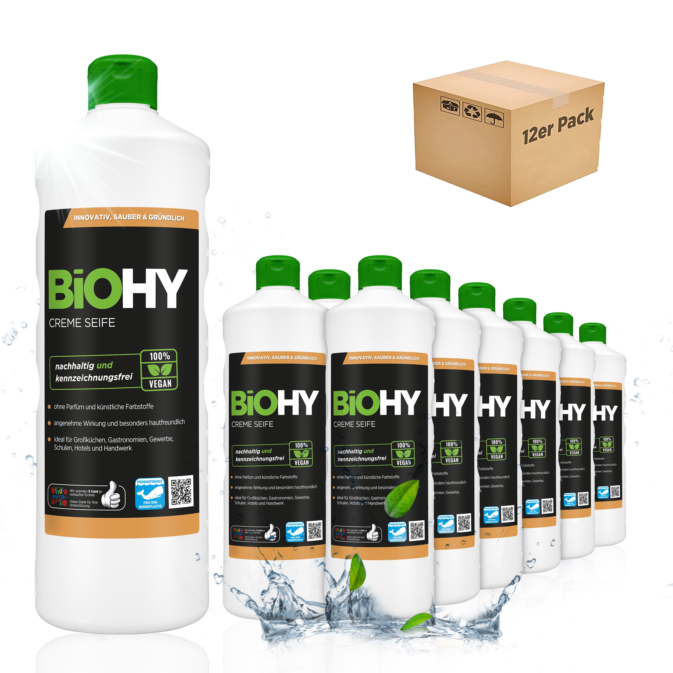 BiOHY cream soap, skin-friendly and phosphate-free, B2B