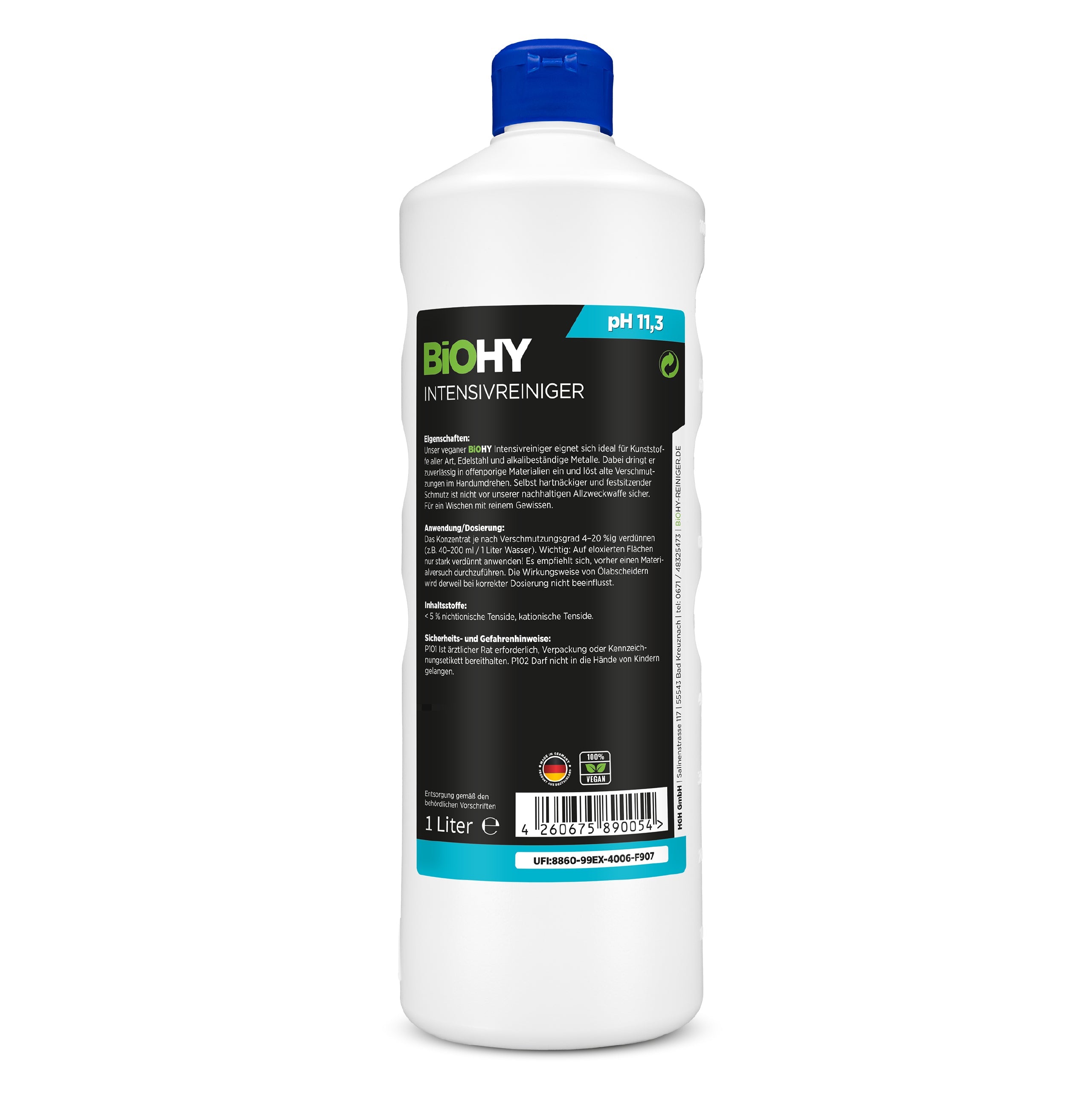 BiOHY intensive cleaner, industrial cleaner, universal cleaner, cleaning agent concentrate