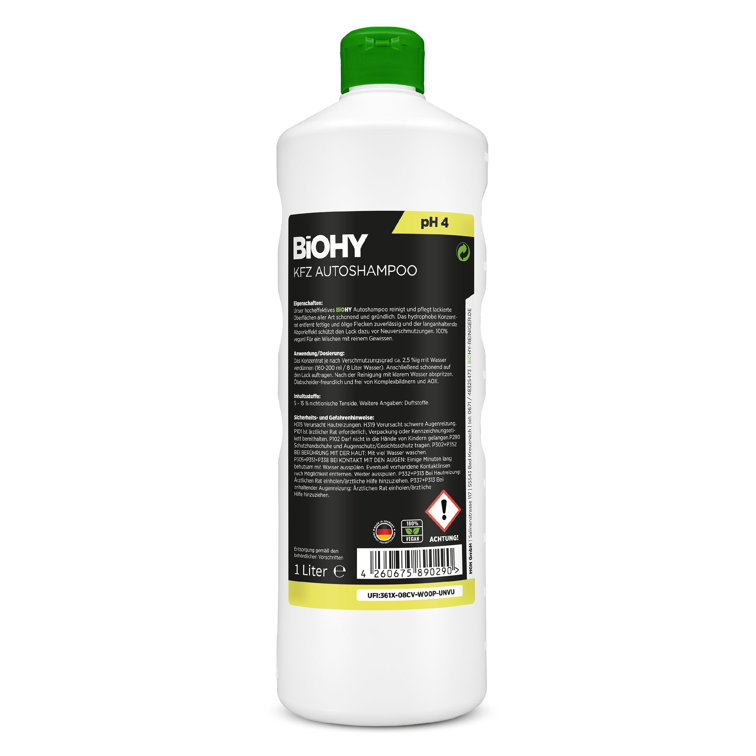 BiOHY shampooing pour voiture, produit de lavage pour voiture, shampooing pour voiture, nettoyant moussant