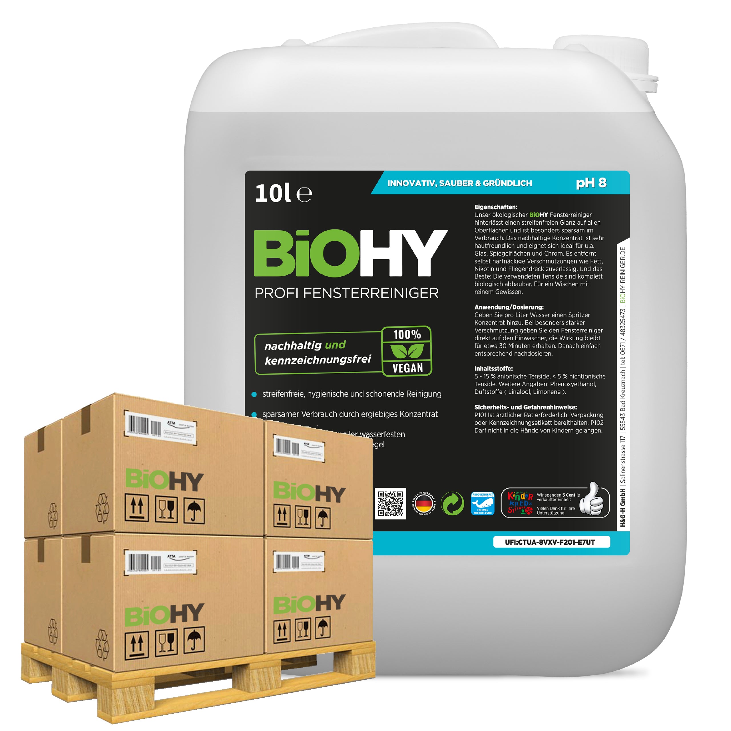 500er Palette (50 x 10 Liter Kanister)