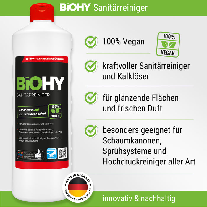 Kit complet de détergent professionnel BiOHY (bouteille de 8x1l) + doseur