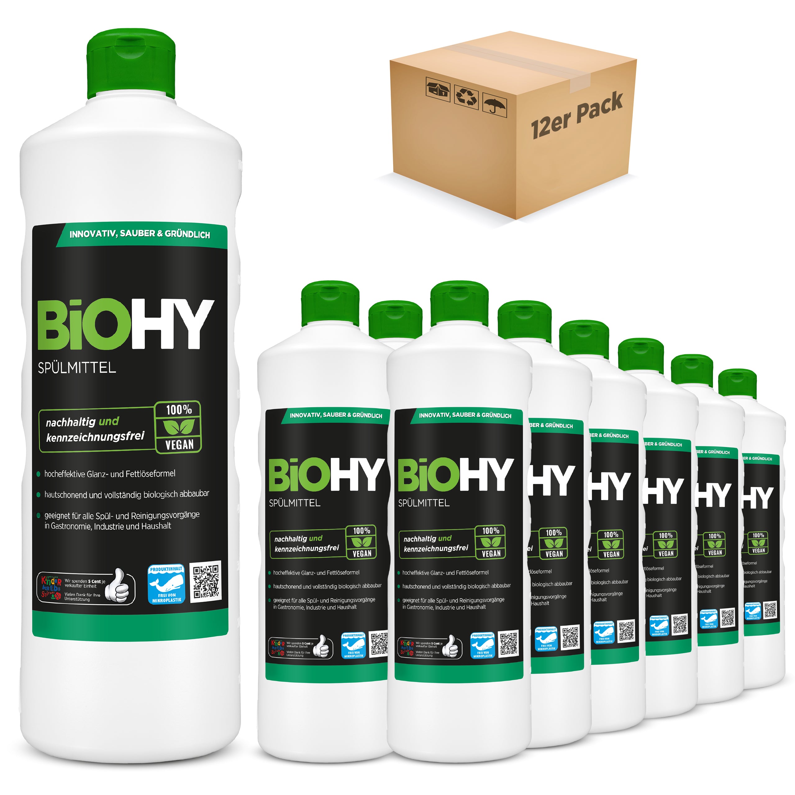 BiOHY washing-up liquid, dishwashing liquid, hand washing-up liquid, dishwashing detergent, B2B